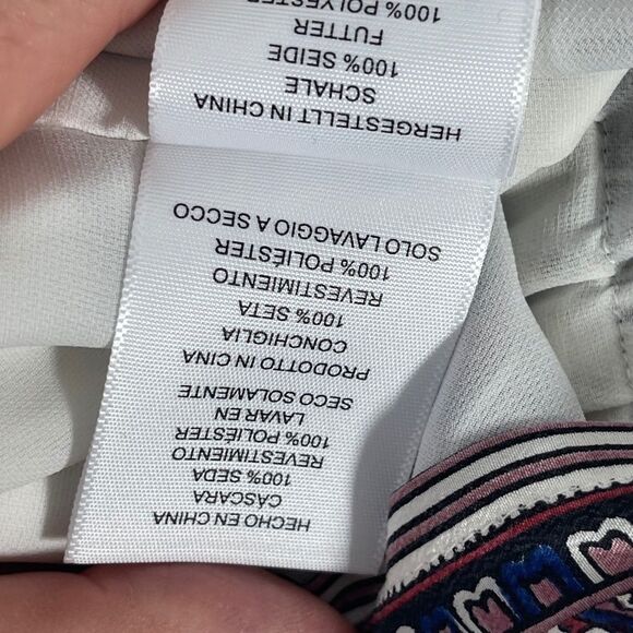 Joie Akeela White Print Long Sleeve Romper Sz XS - Picture 9 of 13